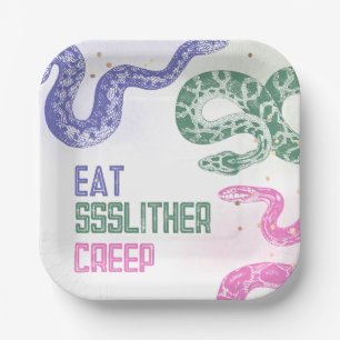 Snake Birthday Party Plates