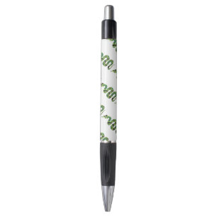 Snake Black and Green Print Silhouette