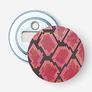 Snake Black and Red Print Bottle Opener
