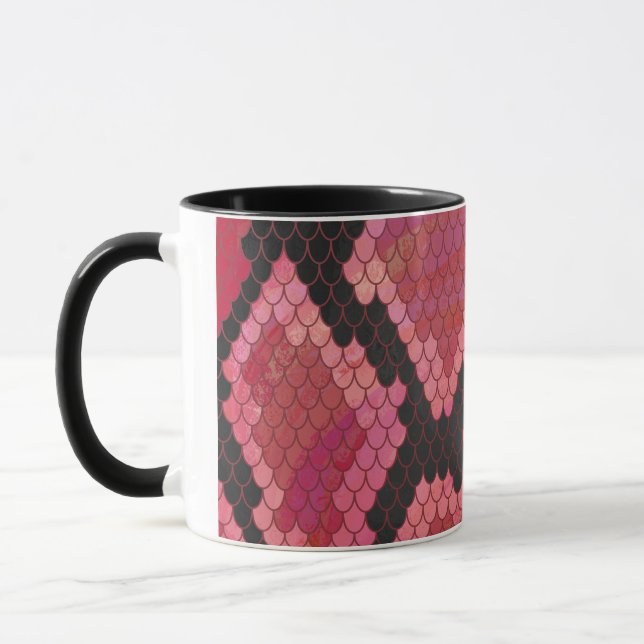 Snake Black and Red Print Mug (Left)