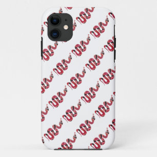 Snake Black and Red Silhouettes Case-Mate iPhone Case