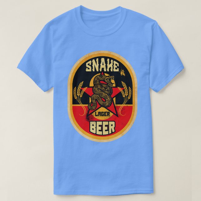 Snake Brewed Beer T-Shirt (Design Front)