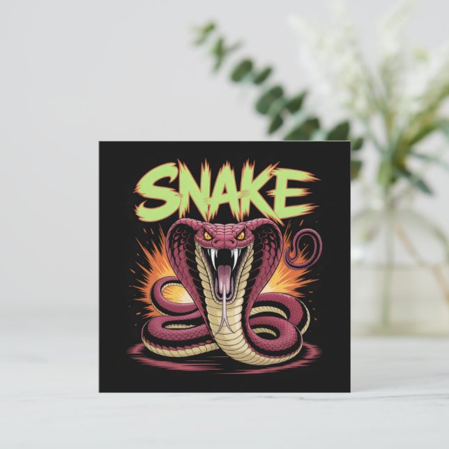 Snake. Card (Standing Front)