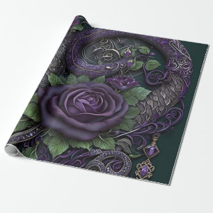Snake Celtic Knot Purple Wrapping Paper