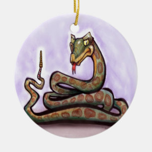 Snake Ceramic Tree Decoration