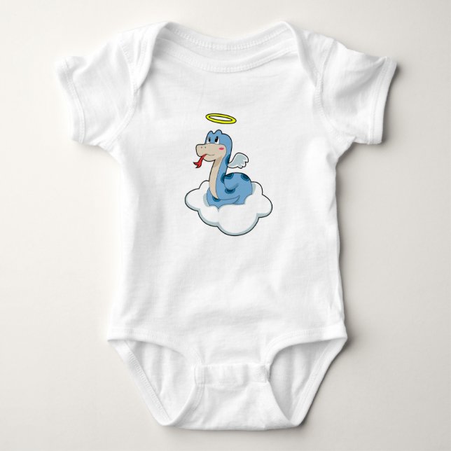 Snake Cloud Angel Baby Bodysuit (Front)