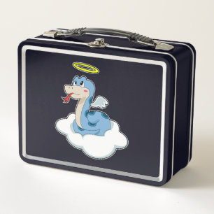Snake Cloud Angel Metal Lunch Box