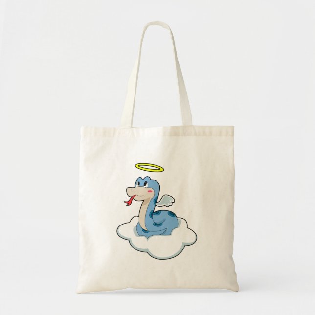 Snake Cloud Angel Tote Bag (Front)