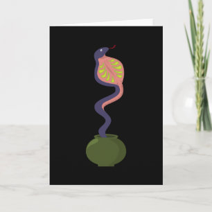 Snake Cobra snakes pet reptile animal python gift Card