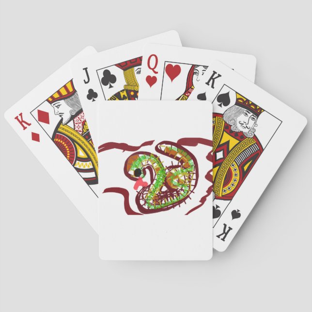 Snake cool playing cards (Back)
