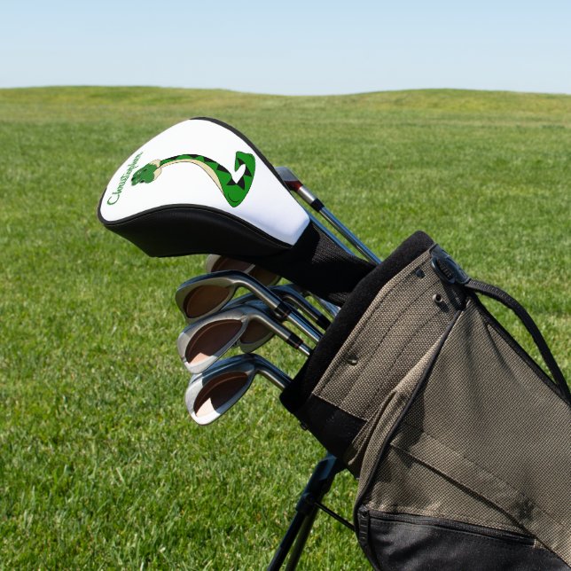 Snake Design Golf Head Cover (In Situ)