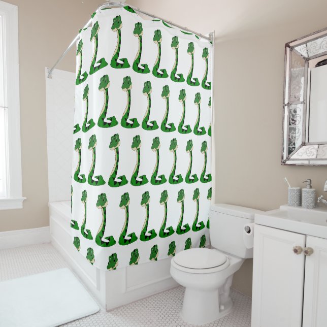 Snake Design Shower Curtain (In Situ)