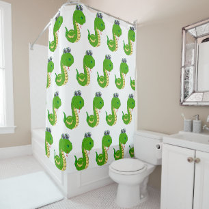 Snake Design Shower Curtain