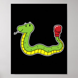 Snake Does Boxing Poster