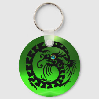SNAKE DRAGON,black,blue aquamarine,emerald green Key Ring
