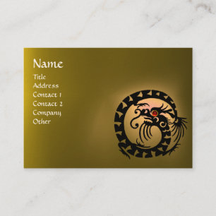 SNAKE DRAGON TOPAZ  purple white red yellow Business Card