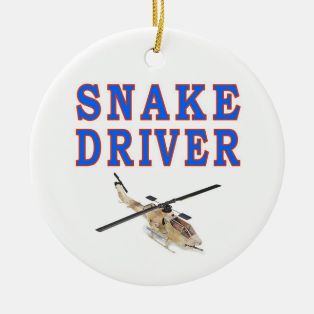 SNAKE DRIVER CERAMIC TREE DECORATION (Front)