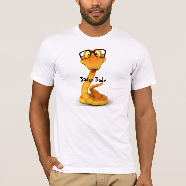Snake Dude | Cute Chinese Zodiac Sign T-Shirt (Front)