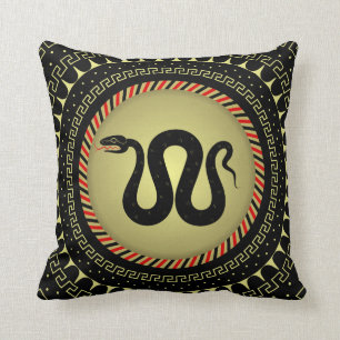 Snake figure cushion
