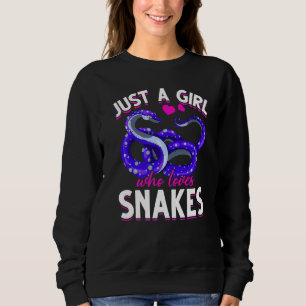 Snake Girls Reptile Keeper Animal Women Snake Sweatshirt