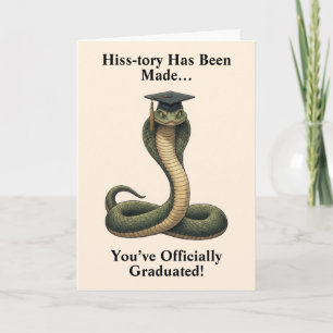 Snake Graduation Card
