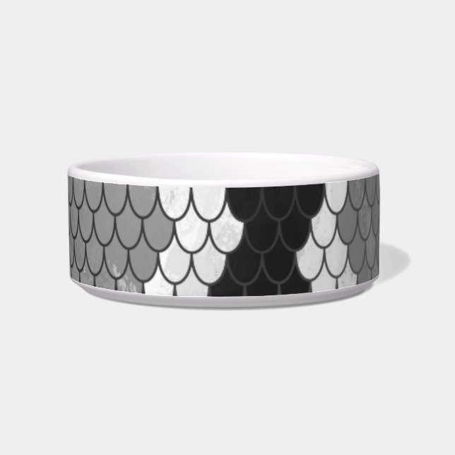 Snake Grey, White and Black Print Bowl (Right)