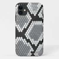 Snake Grey, White and Black Print