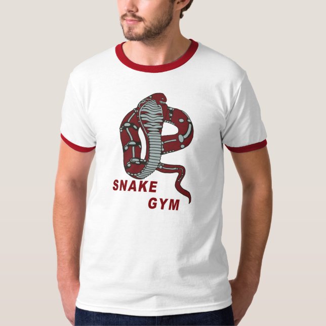 Snake Gym ringer T-Shirt (Front)