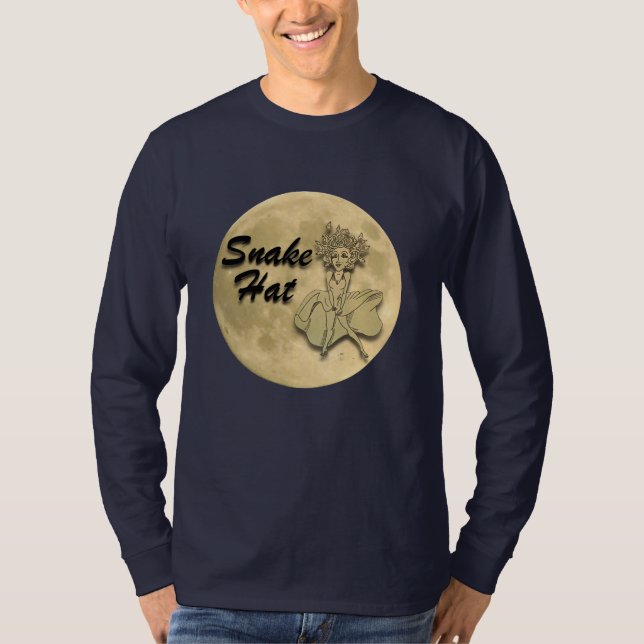 Snake Hat Long Sleeve Men's T-Shirt (Front)