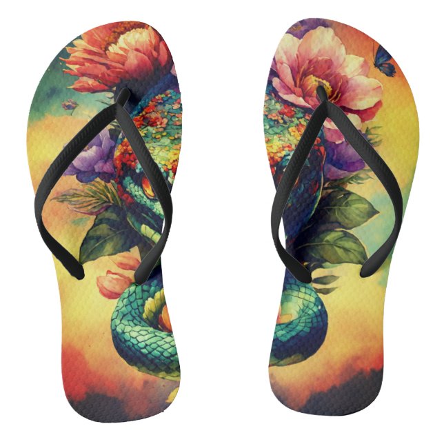 Snake Head Designed  Jandals (Footbed)