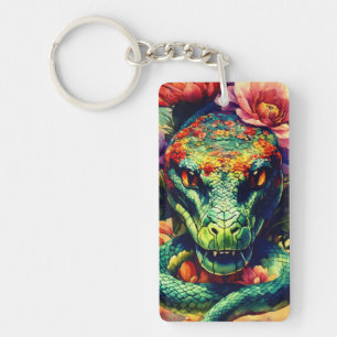Snake head key ring