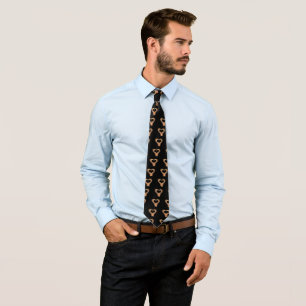 Snake Heart Shape Neck Tie