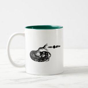 Snake Hiss Planets Solar System Space Two-Tone Coffee Mug