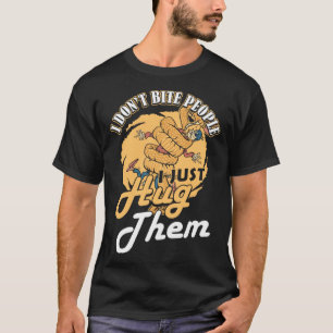 Snake I Dont Bite People Banana Ball Python T-Shirt