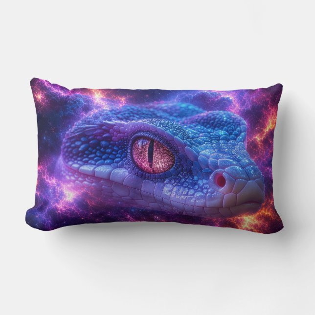 SNAKE IN SPACE LUMBAR CUSHION (Front)