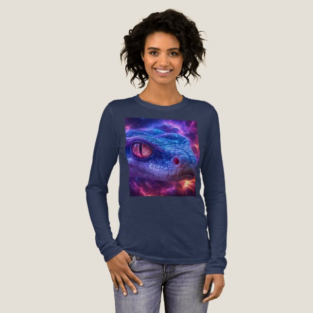 SNAKE IN SPACE Tri-Blend SHIRT (Full Front)