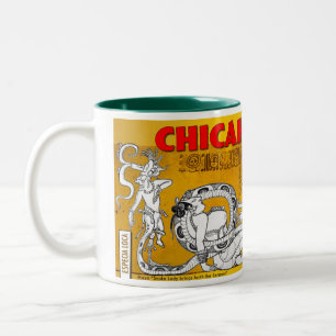 "Snake Lady Brings Forth The Serpent" Two-Tone Coffee Mug