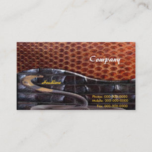 Snake Leather Business Card