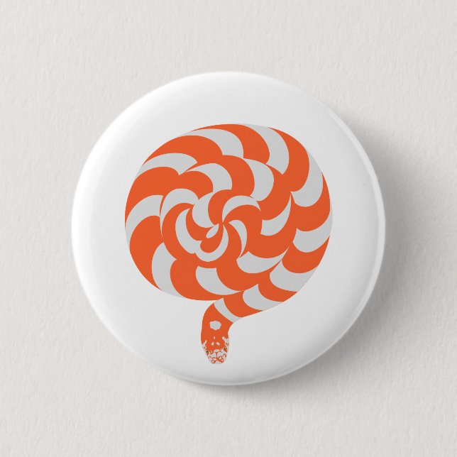 Snake looks like a lollipop Button (Front)
