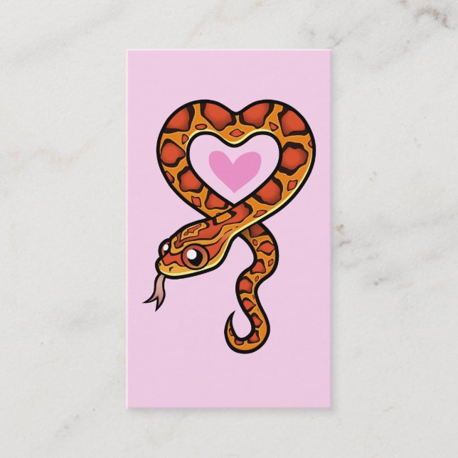 Snake Love Business Card (Front)