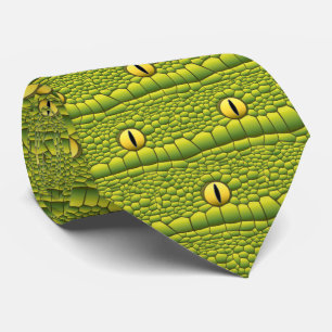 Snake Lover Reptile Eyes And Skin Pattern Tie