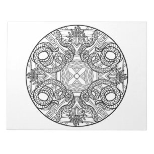 Snake Mandala Colouring Book Pad