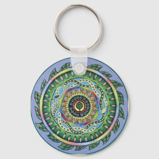 Snake Mandala Key Ring