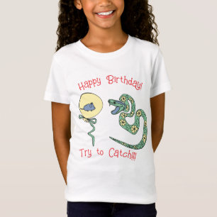 Snake@Mouse print kids t-shirt Happy Birthday