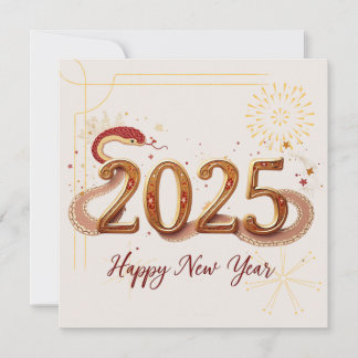 Snake New Year Card