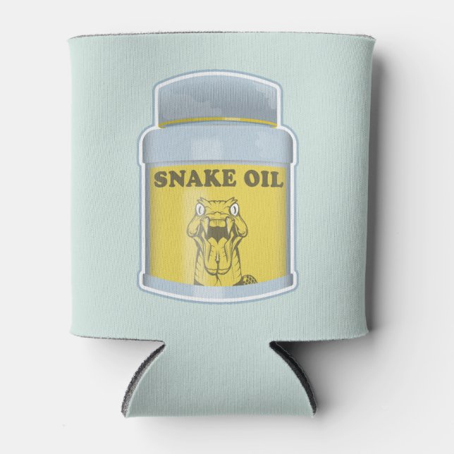 Snake oil alternative medicine can cooler (Front)