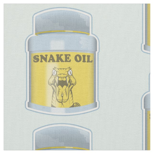 Snake oil alternative medicine fabric (Close Up)
