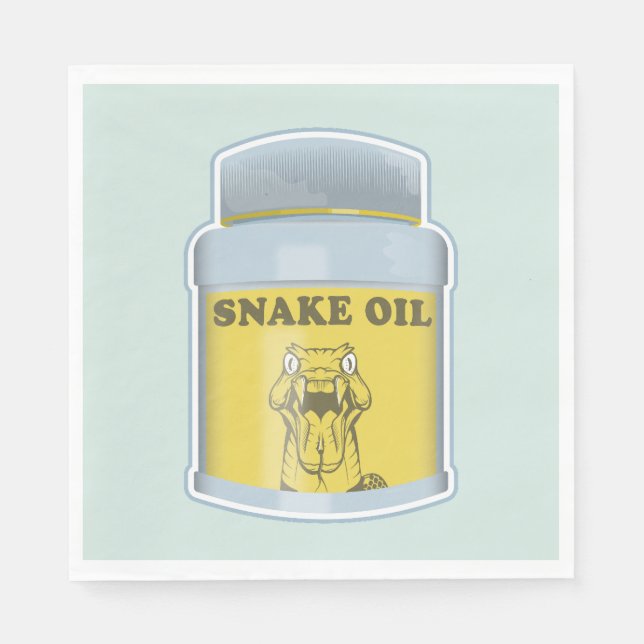 Snake oil alternative medicine napkin (Front)