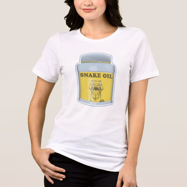 Snake oil alternative medicine Tri-Blend shirt (Front)