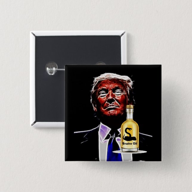 Snake Oil Salesman Button (Front & Back)